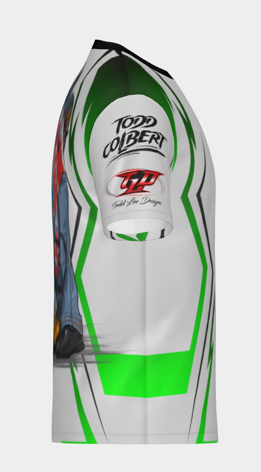 #4 Road Ripper Short Sleeve Ski Stoppie Design 100% Polyester Dry fit Sublimation Printed