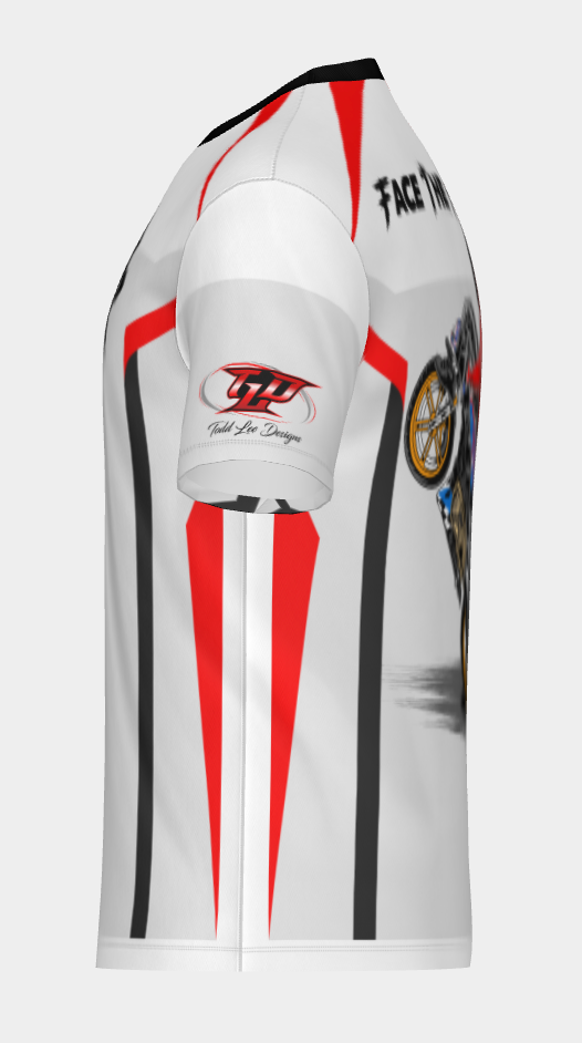 #1 Road Ripper Short Sleeve Wheelie Design 100% Polyester Dry fit Sublimation Printed