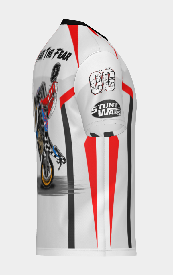 #1 Road Ripper Short Sleeve Wheelie Design 100% Polyester Dry fit Sublimation Printed