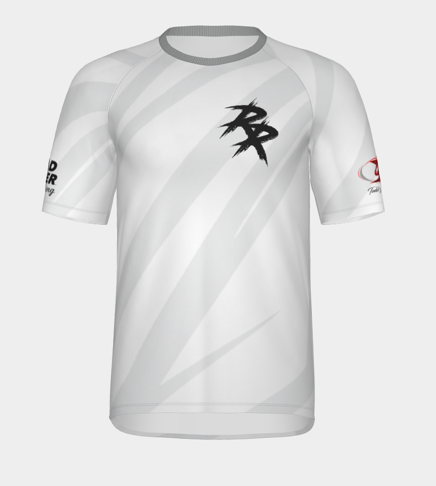 #8 GP Ripper Road Racer Look Back Short Sleeve Shirt Design 100% Polyester Dry fit Sublimation Printed Gray Strips