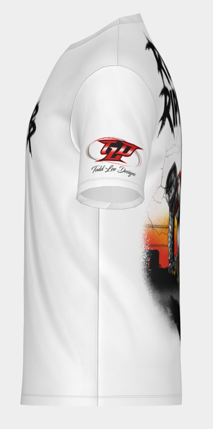 #24 Stoppie ZX6R Short Sleeve Shirt Design 100% Polyester Dry fit Sublimation Printed