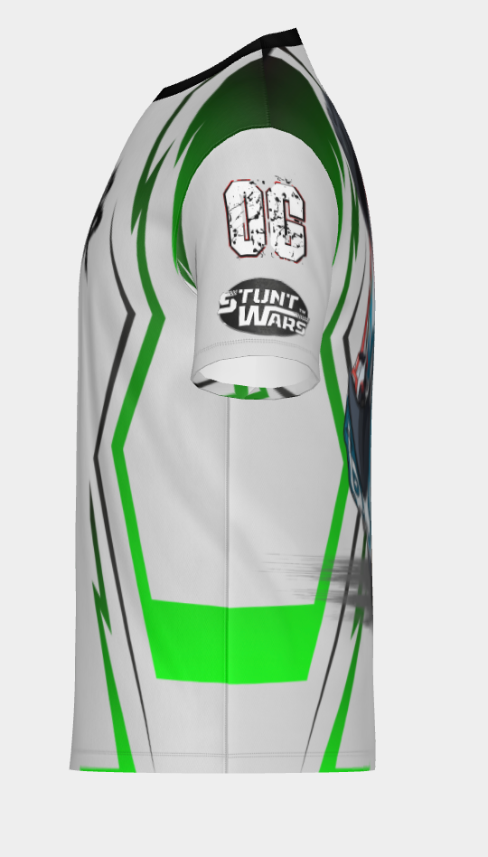 #4 Road Ripper Short Sleeve Ski Stoppie Design 100% Polyester Dry fit Sublimation Printed