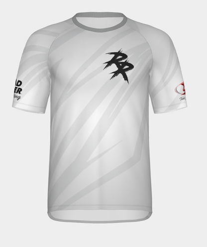 #13 Street Ripper Short Sleeve Surron wheelie Dry fit Shirt 100% Polyester Sublimation Printed silver strips
