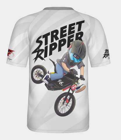 #11 Street Ripper Surron Stoppie Short Sleeve Dry fit Shirt 100% Polyester Sublimation Printed