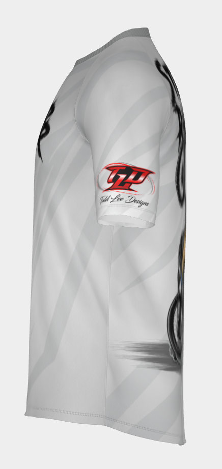 #15 Street Ripper Short Sleeve Mason Surron 12 o'clock wheelie Dry fit Shirt 100% Polyester Sublimation Printed silver strips